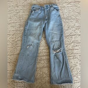 Abercrombie and fitch high rise kick flare jeans
